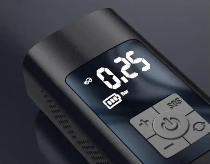 Bärbar elektrisk luftpump med LED