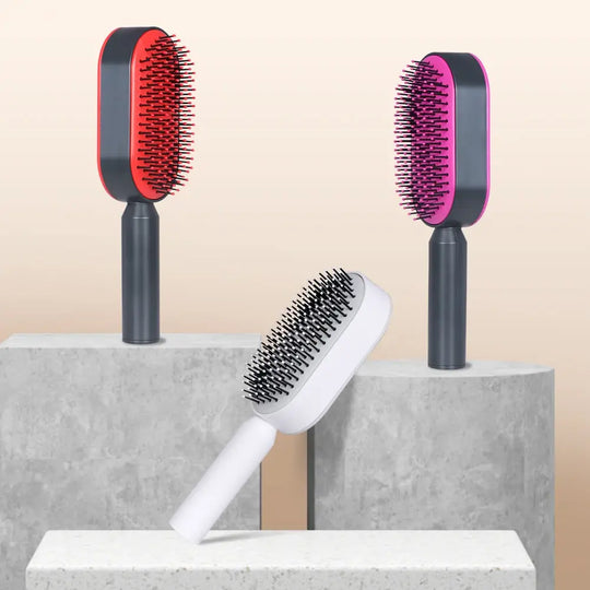 Självrengörande Hårborste