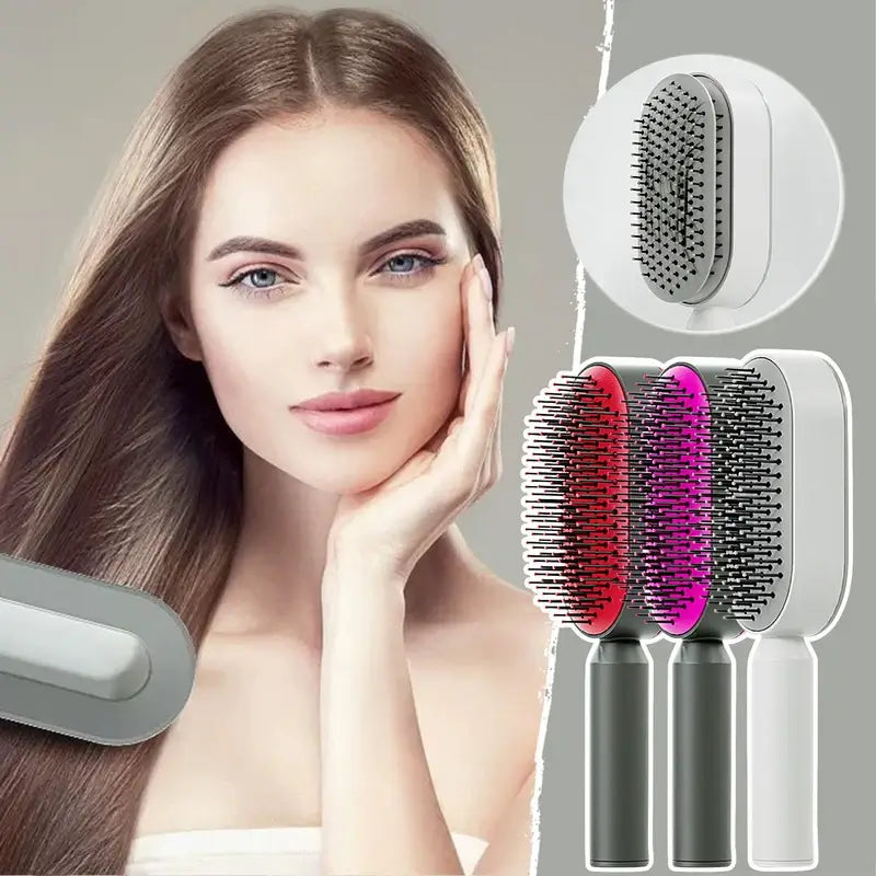 Självrengörande Hårborste