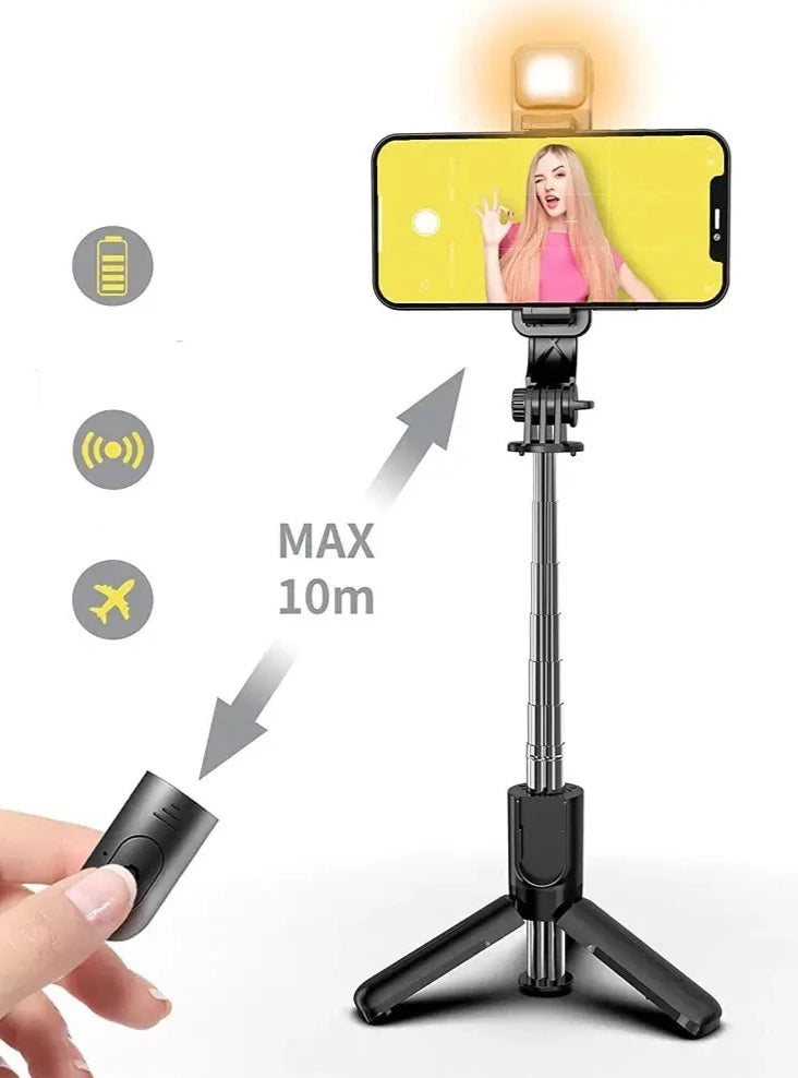 Vikbart stativ Selfie Stick