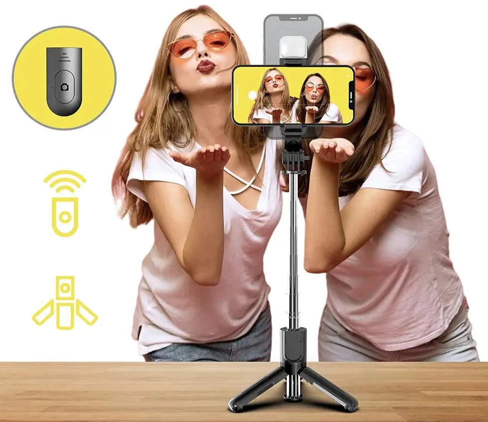 Vikbart stativ Selfie Stick