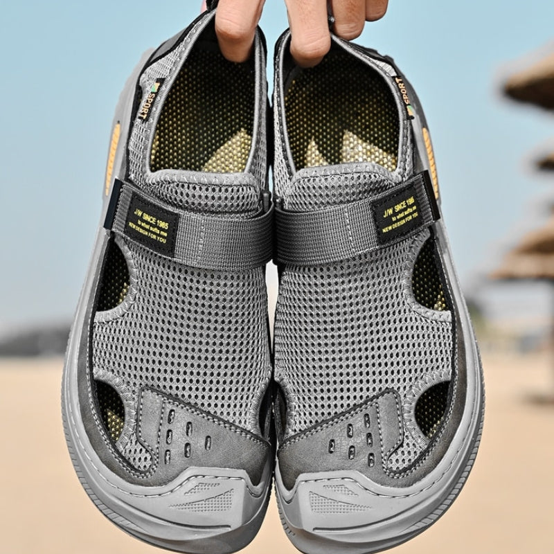 Herrs Stiliga Mesh Strand Sandaler