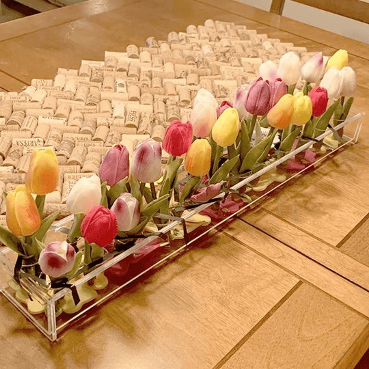 Transparent Rektangulär Blomvas