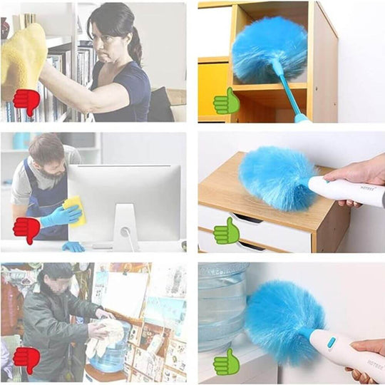 Elektrisk Spinnande Dammvippa