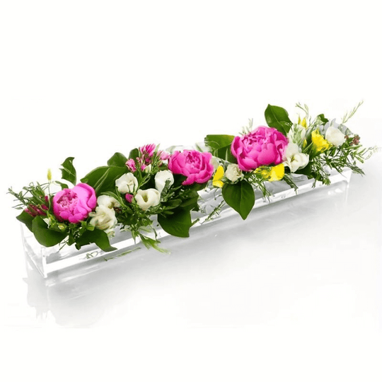 Transparent Rektangulär Blomvas