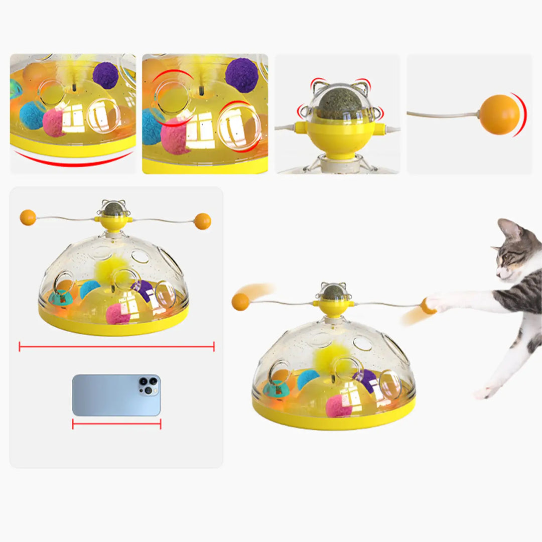 Kattens Interaktiva Väderkvarn Toy