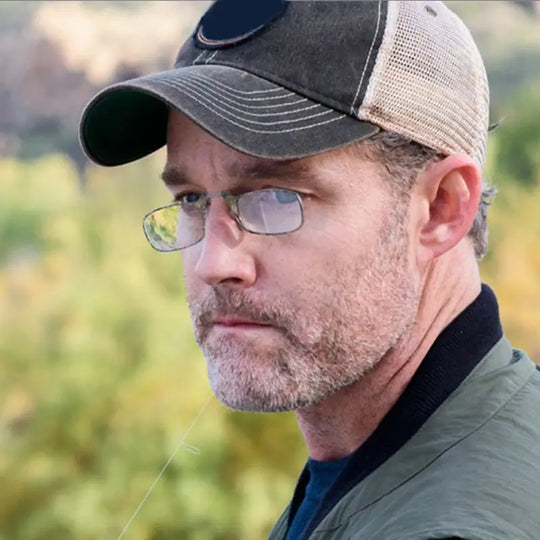 Nyckelring med läsglasögon med clips