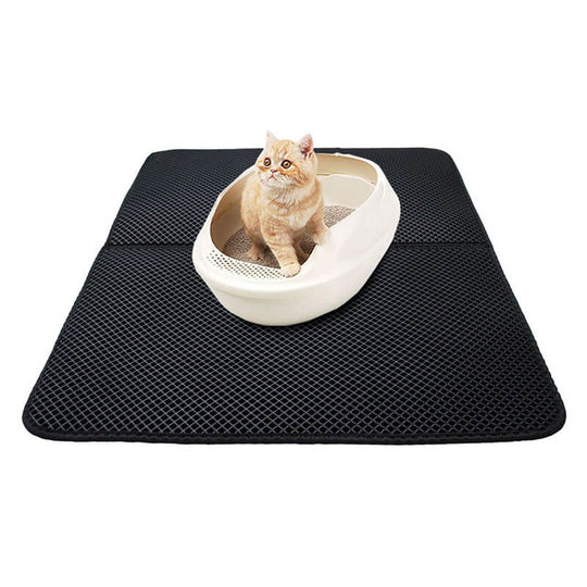 Dubbelskiktad Cat Litter Mat