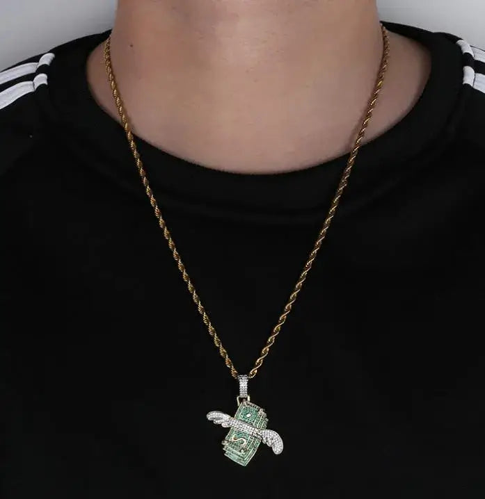 Fjädrad Pengahalsband