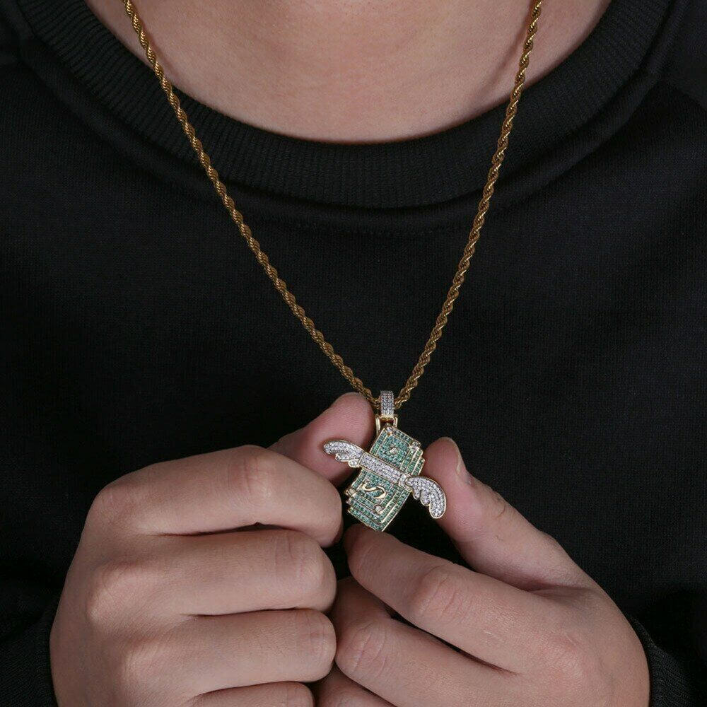 Fjädrad Pengahalsband