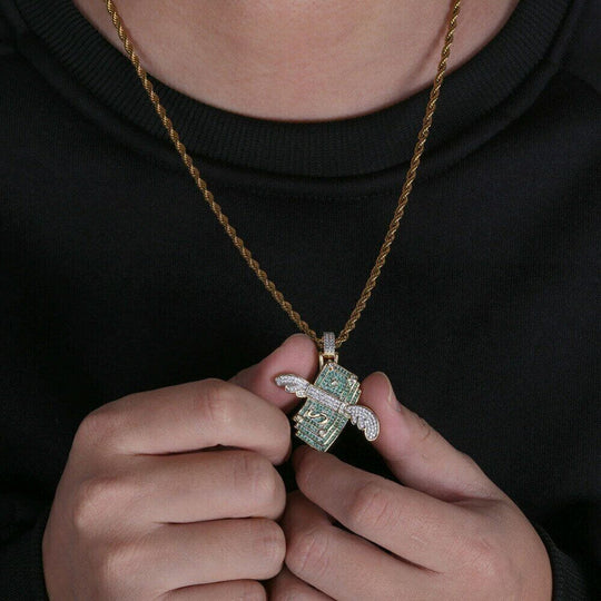 Fjädrad Pengahalsband