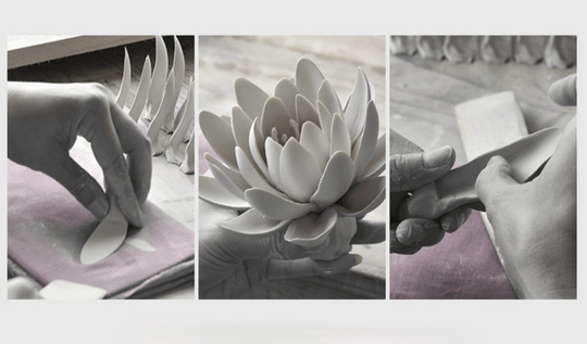 Lotus rökelsebrännare i keramik