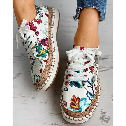 Floral Slip-On Sneakers