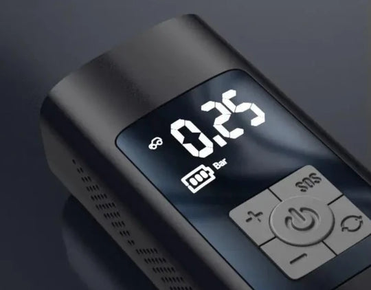 Bärbar elektrisk luftpump med LED