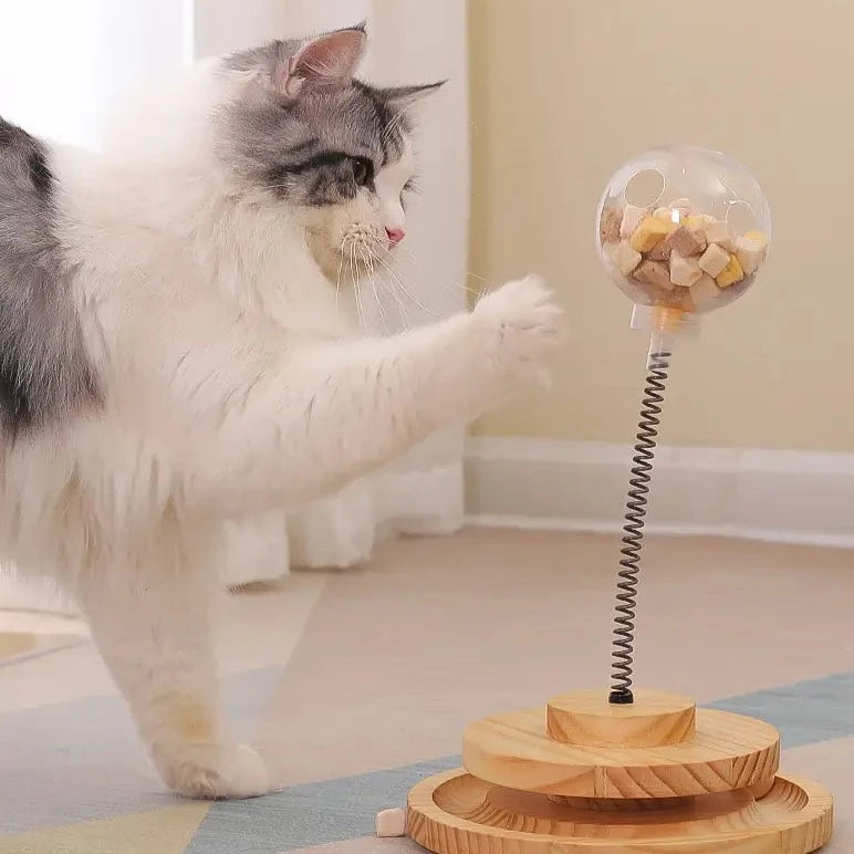 Interaktiv Kattmatningsleksak