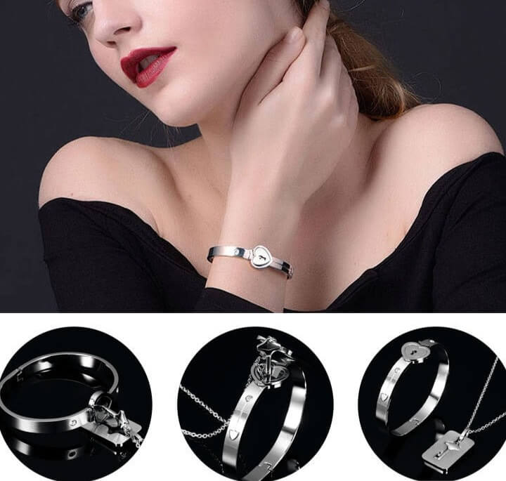 Armband och halsband med låsnyckel