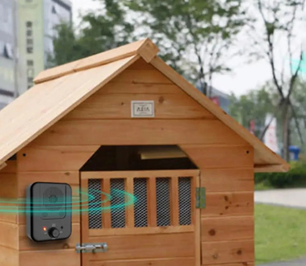 Träningsanordning med ultraljud mot skall