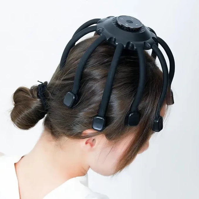 Elektrisk bläckfisk huvudmassagerare