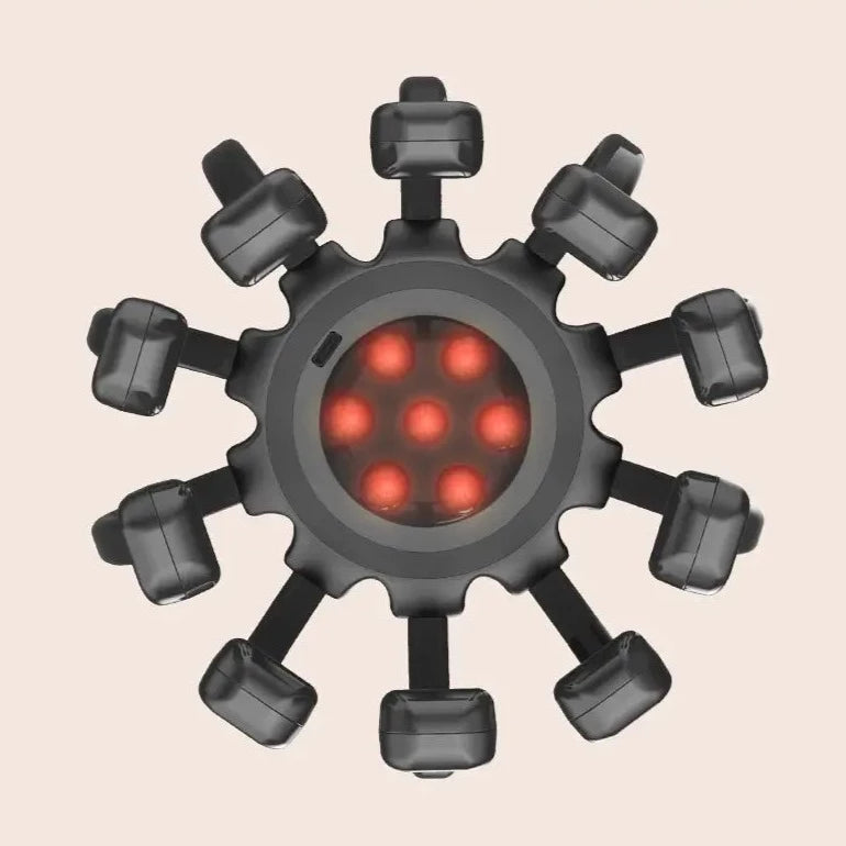 Elektrisk bläckfisk huvudmassagerare