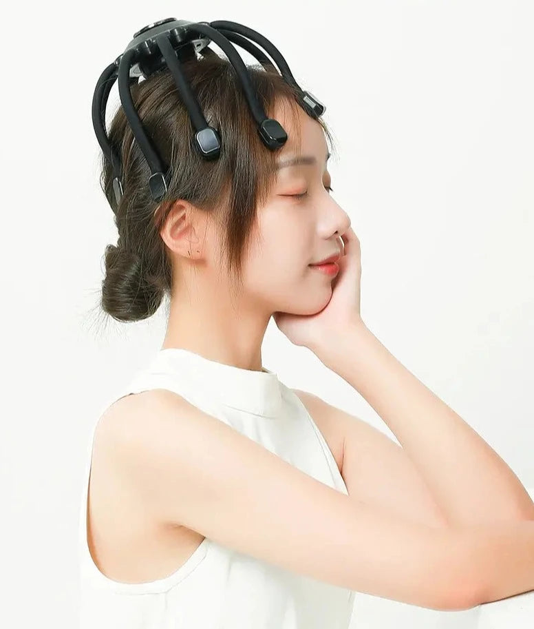 Elektrisk bläckfisk huvudmassagerare