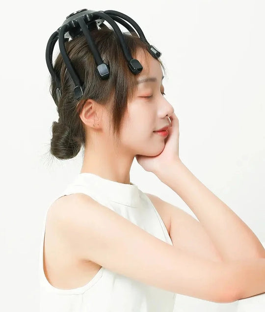 Elektrisk bläckfisk huvudmassagerare