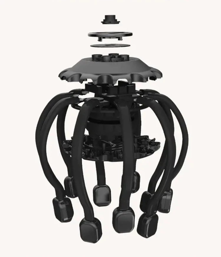 Elektrisk bläckfisk huvudmassagerare