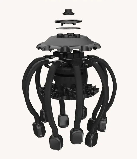 Elektrisk bläckfisk huvudmassagerare