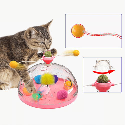 Kattens Interaktiva Väderkvarn Toy
