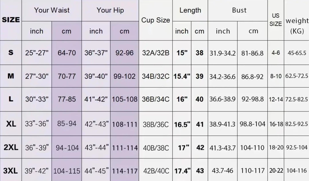 Sömlös shaper för hela kroppen