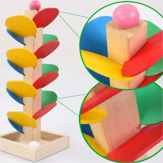 Regnbåge kaskadklättrande bollträd