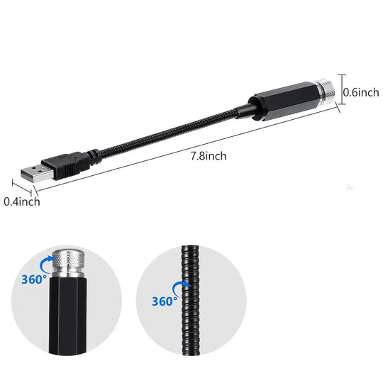 Nattlampa för biltak Projektor