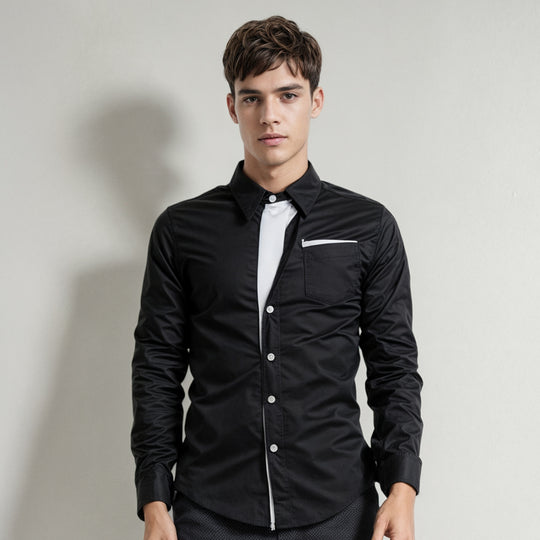 Långärmad skjorta för män