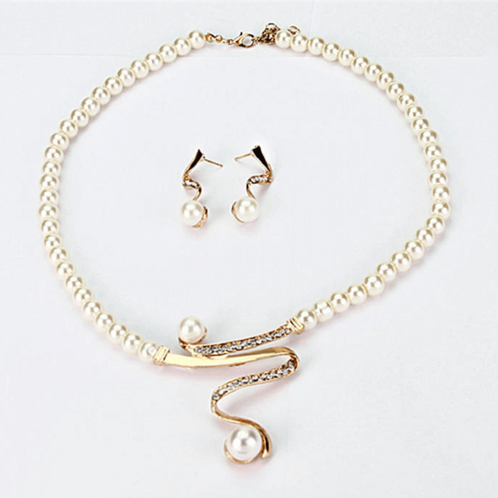 Elegant pärlsmyckesset