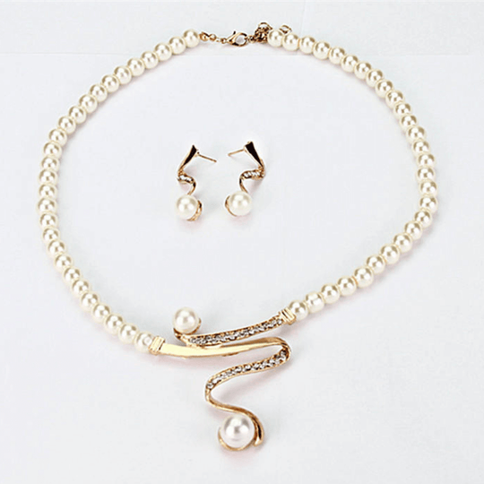 Elegant pärlsmyckesset