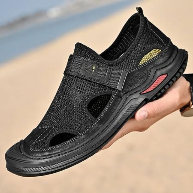 Herrs Stiliga Mesh Strand Sandaler