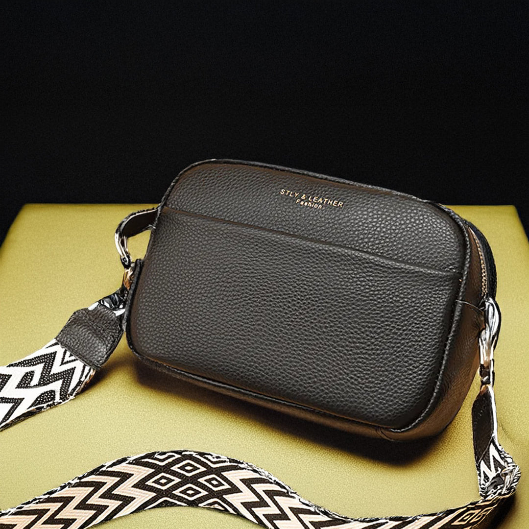 Crossbody-väska i läder av hög kvalitet