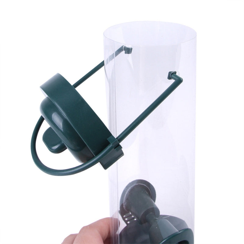 Automatisk fågelmatare som hänger