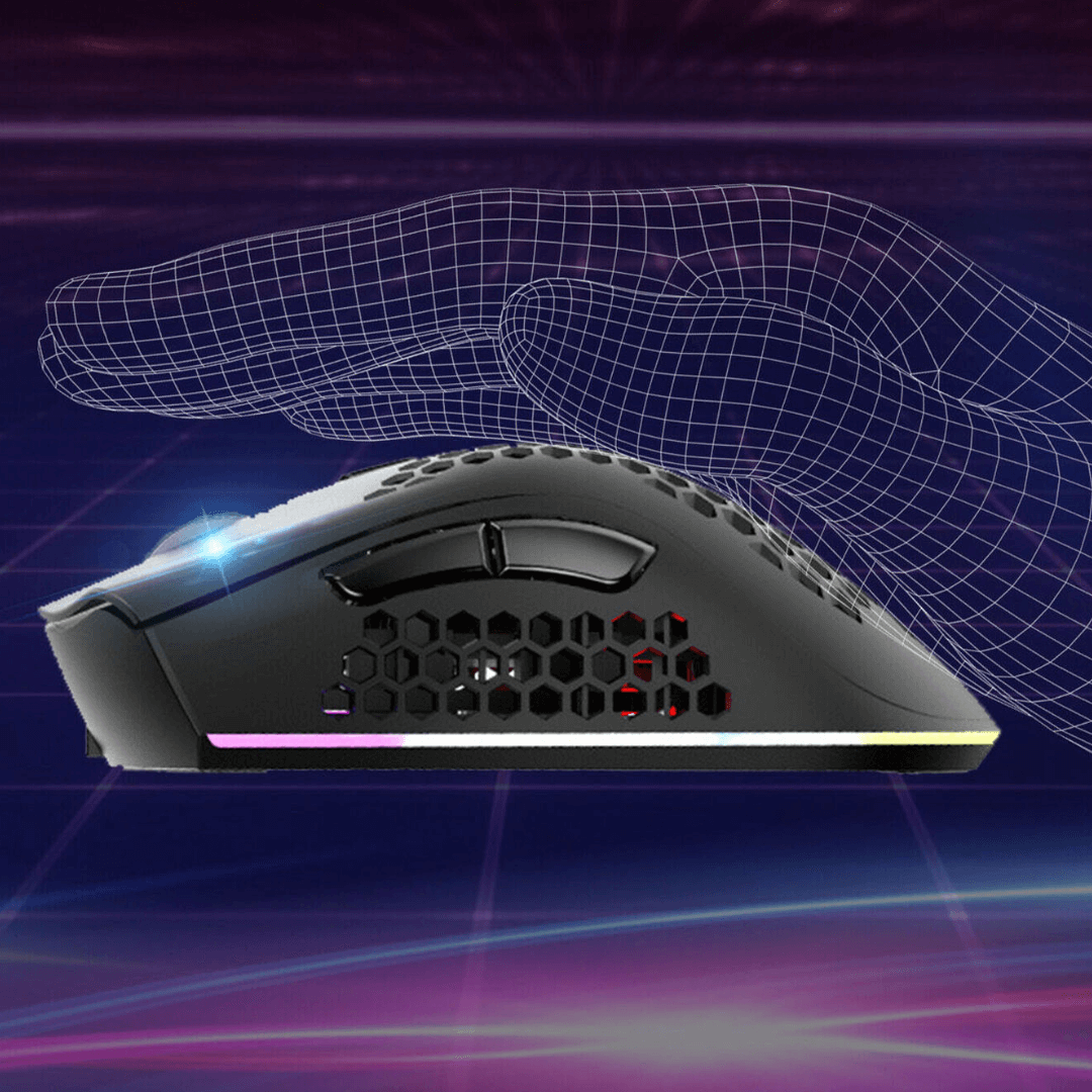 RGB Hexagon Trådlös Mus