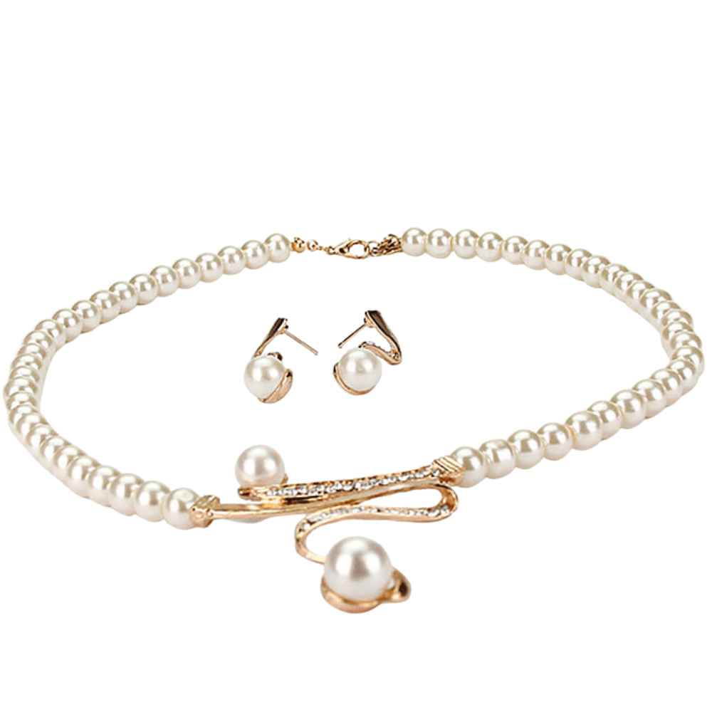 Elegant pärlsmyckesset