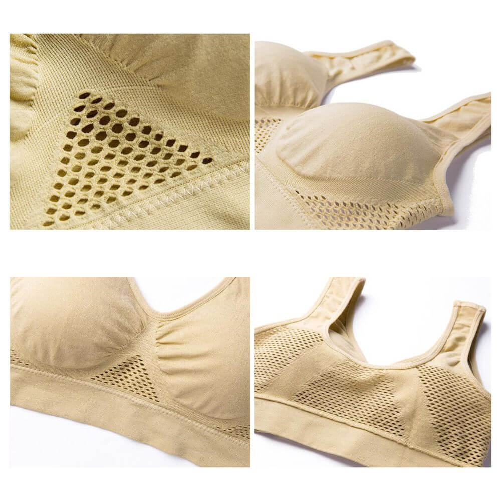 Andningsbara Tränings-BH i Nättyg