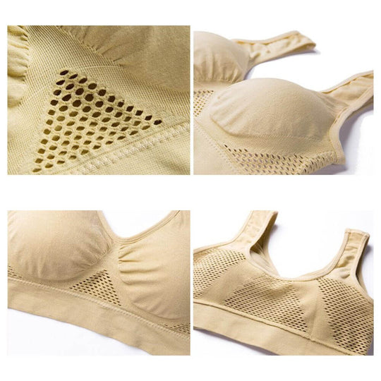 Andningsbara Tränings-BH i Nättyg