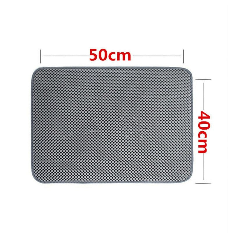Dubbelskiktad Cat Litter Mat