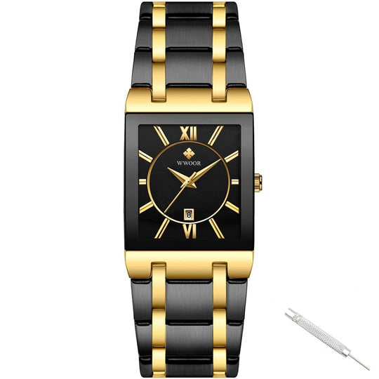 Lyxig Fyrkantig Klocka