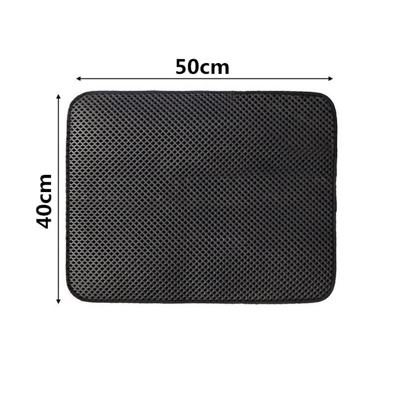 Dubbelskiktad Cat Litter Mat