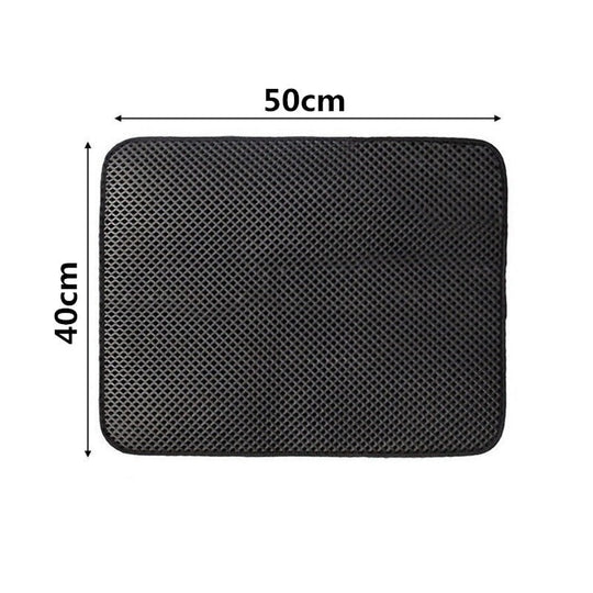 Dubbelskiktad Cat Litter Mat