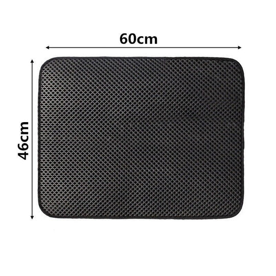 Dubbelskiktad Cat Litter Mat