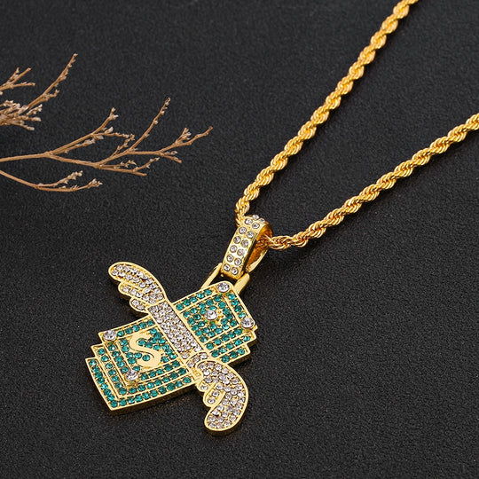 Fjädrad Pengahalsband