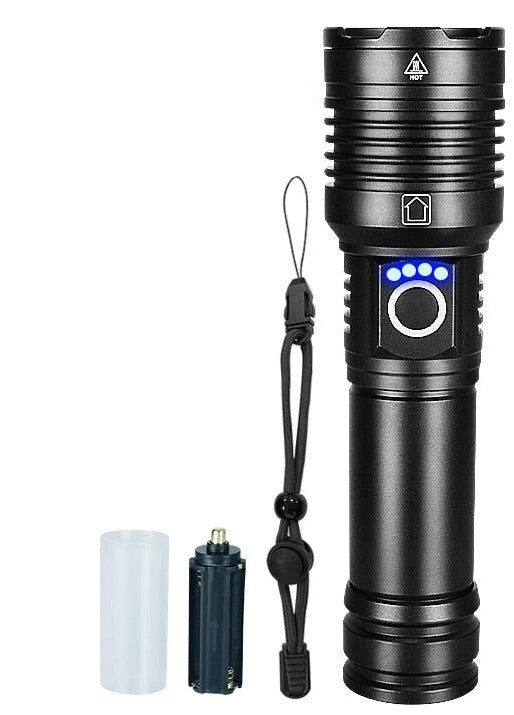 Portabel XHP220 Ultraljus Ficklampa