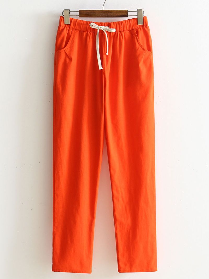 Dam elastiska midjbyxor