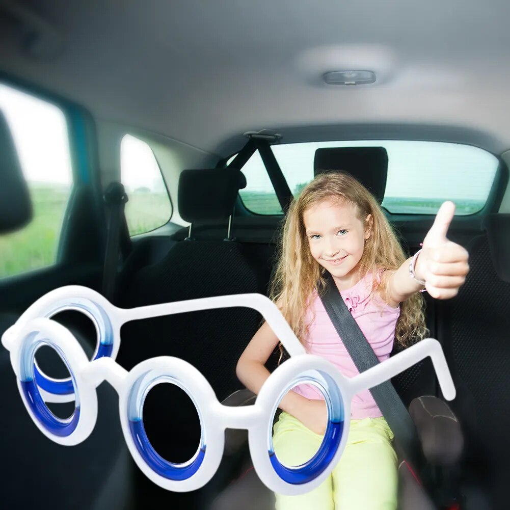 Åksjukdomsbeständiga glasögon